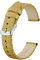 BISONSTRAP Leder Uhrenarmbänder, Weiche Ersatzbänder mit Polierter Schnalle, 16mm, Weizen mit Silberner Schnalle