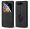 PU Leder Flip Hülle mit Unsichtbarem Magnet und Sichtfenster Kompatibel mit Asus ROG Phone 5 I005DA I005DB, Smarte Klapphülle mit Displaysicht (Schwarz)