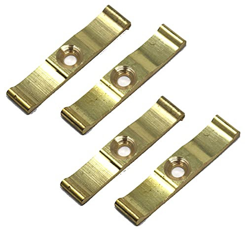 fiXte Solid Brass Turn Button Thumb Latch Granny Catch for Gates, Sheds, Doors, Box Making, Rabbit Hutches and Cages etc 38mm (1 1/2) (Pack of 4)