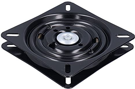 Jenngaoo Drehbeschlag Drehteller, 7 Zoll Quadratischer Barhocker Drehteller, Stuhl Drehtisch Basis Automatischer Rebound Hocker Rotierende Hardware für Home Bar Büro