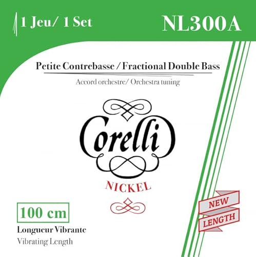 Corelli Kontrabass-Saiten Fractional - kleine Mensuren D 1/2 302A