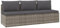 vidaXL Gartensofa 3-Sitzer mit Kissen Sofa Mittelsofa Couch Gartenmöbel Rattanmöbel Garten Lounge Terrasse Balkon Stauraum Grau Poly Rattan