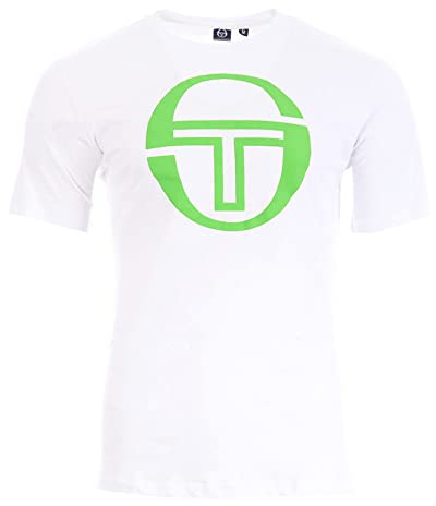Sergio Tacchini T-Shirt, weiß, für Herren, Big, grün, M