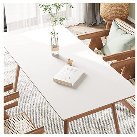 FANIVIN PU Tischdecke Tischmatte Tischfolie Schreibtisch Tischschutz Matte Haushalt Küche Bürobedarf Einseitig Wasserdicht Multifunctional Weiß 90 * 200cm