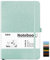 Mlife Notizbuch liniert A5,Journal Buch mit 200 Seiten,Premium 100gsm Tintenfestes Papie Dickes,PU Hard Cover Notebook,Innentasche,Elastisch Gebändert,bullet journal & Notizblock Hardcover(Blaugrün)