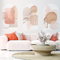 Ambiance Sticker Papier Peint intissé pré-encollé fresques géants - Arches Abstraits AQUARELLES Beiges - adhésif décorative - 100x60cm