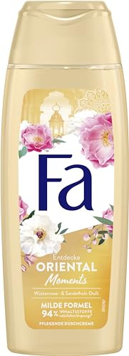 FA Duschgel Oriental Moments (1x 250ml) 95% Inhaltstoffe natürlichen Ursprungs, genieße mit der pflegende Duschcreme den zarten Duft nach Wüstenrose & Sandelholz