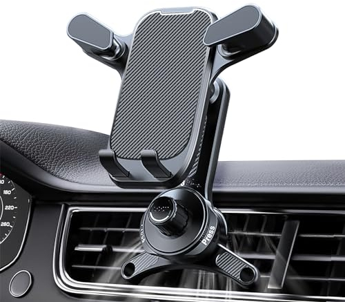 Soporte para Teléfono Móvil en La Rejilla de Ventilación del Coche,Diseño Triangular Resistente, Soporte Giratorio de 360° para Teléfono móvil de Coche para Teléfonos Móviles de 4,7-7 Pulgadas