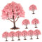 10St architektonisches Baummodell artificial tree plastikbaum Diorama liefert Bäume Landschaftsbäume trainieren kunstpflanze Foto Dekorationen Zubehör Modellbaum sa60 schmücken Abs