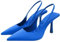 ticticlily Pompe Donna Scarpe di Sandalo Décolleté Classiche con Cinturini Posteriori da Donna Kitten Heels Slingback Court Shoes A Blu 38 EU