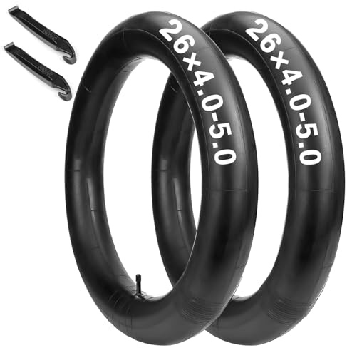 Fahrradschläuche mit 20/26 × 4,0–5,0 Fat Tire Fahrradschlauch: robuster Fahrradschlauch mit AV 32 mm Schrader-Ventil, kompatibel mit 20/26 × 4,0–5,0 E-Bike/Rennrad/Mountainbike