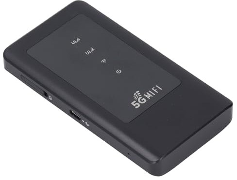 5G Mobile Hotspot, Dual Band 2.4GHz 5.8GHz 5G Router with Sim Card Slot, 4400mAh 5G Modem with, Connect Up to 16 Devices, WiFi 6