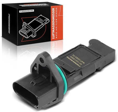 Frankberg Luftmassenmesser Ansaugluft Sensor 5-Polig Replace #07D906461 | Kompatibel mit VW Touareg Multivan V Phaeton Transporter V EOS Golf New Beetle Passat, Bentley Continental, Audi TT A3