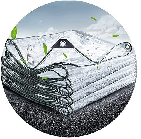 ZLYWE Auvents Bâche Imperméables Clairs Bâches avec Œillets Bâche PE Couverture De Feuille De Plastique De Ménage Plantes Jardin Serres Meubles Terrasse(2Mx3M)