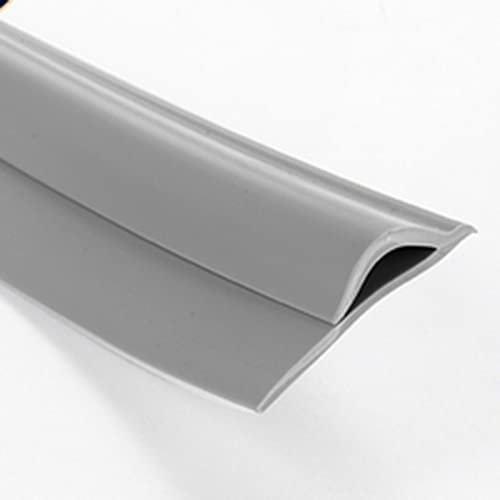 QUSYZD Tira de transición de Alfombra a baldosa de Goma, autoadhesiva, Antideslizante, Reductor de Suelo para Puerta Interior, Borde Flexible para Sala de Estar y dormitor,A-2m/6.6ft