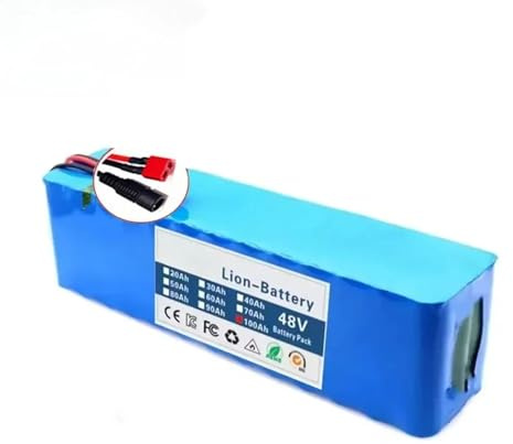 48V 100Ah 2000W 13S3P DC/T Stecker Lithium-Ionen-Akku, geeignet for 48V Motoren und Rollerzubehör mit BMS(DC+T plug)