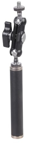 Supporto per tubo metallico con asta prolunga filettata femmina da 1/4 per action camera, telefoni e microfoni per lo streaming live Utilizzare supporto per treppiede