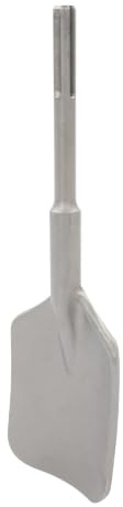 5-Groove Clay Spade Chisel Bit 40 cm for Electric Demolition Hammer | 40Cr chromium steel shovel chisel with 13 cm wide blade and storage case for concrete, brick, mortar, tile removal and diggin