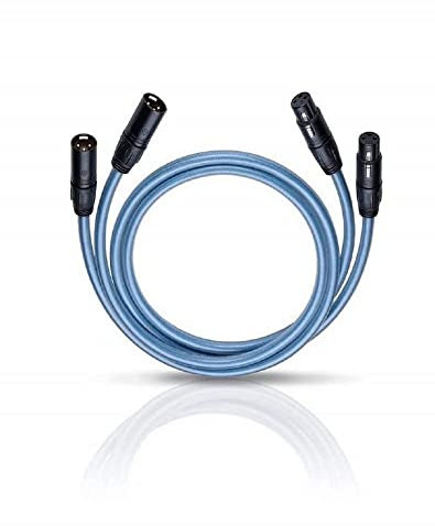 OEHLBACH Series 2 X - High-End Audiokabel mit XLR-Stecker (Made in Germany, HPOCC, für CD-Player, Vor-/Endstufe) - 2 x 2 Meter blau