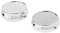 B Baosity 2Pcs Silber Metall Pillenbox Klein Rund Pillendose Tablettendose Medikamentenbox Pillen Aufbewahrungsbox - 1 Slots