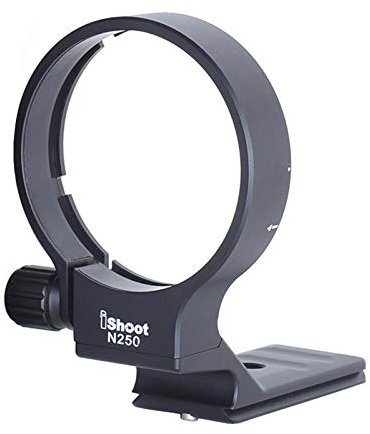 iShoot Full Metal Tripod Mount Ring for Nikon AF-S 200-500mm F5.6E ED VR Lens, Lens Collar Support Bracket with ARCA Type Quick Release Plate Compatible with Tripod Ball Head of ARCA-SWISS Type