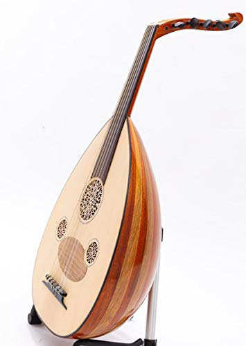 Türkisches Oud Ud Musikinstrument aus Walnussholz und Mahagoniholz, mit weichem Koffer und Kurschner-Saiten