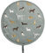 Sophie Allport - Fetch Circular Single Fabric Hob Cover, 100% Cotton, 38cm Diameter