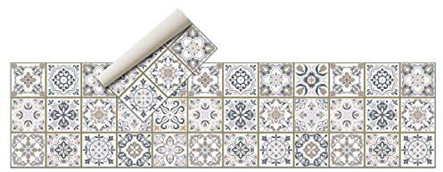 Alfombra Vinílica - (Hidráulica 240x60 cm) - Distintos diseños y tamaños - Alfombra Cocina- Alfombra baño - Alfombra Salón Comedor Antideslizante - Alfombra Dormitorio - Goma esponjosa y Suelo PVC