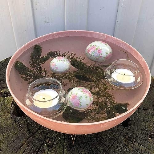 Miniteich rosa Rosenkugel - komplett Set 1