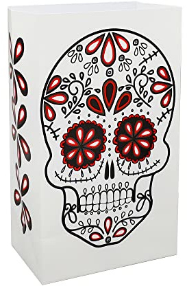 Lumabase Luminaria Plastiktüten Sugar Skull 52312
