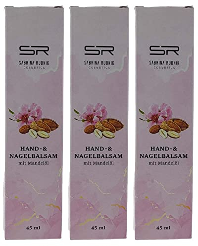 Sabrina Rudnik Bálsamo para manos y uñas 45 ml + bloc de notas varivendo (3 x aceite de almendra)