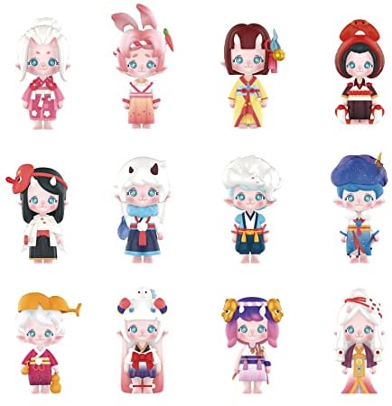 POP MART Zoe Monster Series - 12 Zufällige Figuren, Actionfiguren, Sammelfiguren und Sammler Kunstspielzeug Geschenk