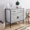 Vida Designs Brooklyn Sideboard mit 2 Türen, 2 Schubladen, industrieller, rustikaler Schrank, Wohnzimmermöbel (grau)