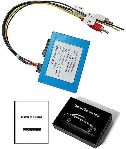 para Mercedes Benz Android AutoRadio Decodificador de Fibra óptica, la mayoría de Fibra óptica Decodificador para Car Stereo, para Mercedes Benz CLS SLK E S-Series (W211) (2003-2008 NTG2.0)