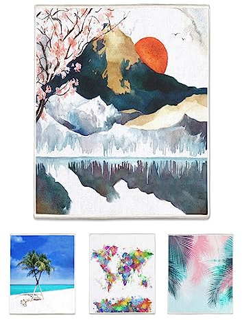 arteneur WC Vorleger ohne Ausschnitt 50x60 cm Japan | Badezimmerteppich 550 g/m², weich, saugstark, schnelltrocknend, rutschfeste Unterseite, 40°C waschbar, für Fußbodenheizung