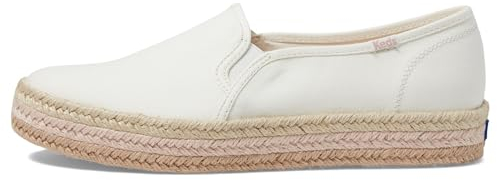 Keds Damen Triple Decker Sneaker, Weiß/Multi Jute Foxing, 37 EU