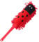 LOVIVER Doux Microfibre plumeau Brosse poussière nettoyant Brosse détachable Enfants Faire Semblant Jouet Polyvalent Lavable plumeau pour fenêtre de, Rouge