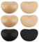 MIVAIUN 3 Paia Imbottiture Autoadesive Reggiseno Inserti Imbottitura Reggiseno, Coppe Adesive Seno Push Up, Rilievi del Reggiseno Rimovibili, per Bikini, Costumi da Bagno, Top