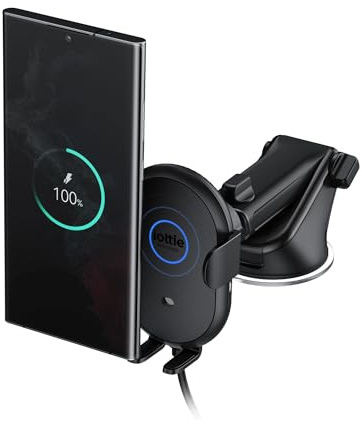 iOttie Auto Sense 2 Dash & Windshield Car Phone Holder with Qi Wireless Charging - Auto Clamping Phone Mount & Charger for Google Pixel, iPhone, Galaxy, Huawei, LG. Power Adapter Not Included.