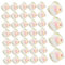 KOMBIUDA 100 Stück Eisbecher Pappbecher mit Deckel Behälter für Lebensmittel Party Papierschale Eiscremehalter Papier kalte Suppentassen Desserttöpfe Puddingbecher Lebensmittelbehälter Joghurtschale