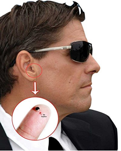 VKBAND Unsichtbarer Ohrhörer für Handy Secret Spy Ohrhörer Wireless Earpiece, MWES