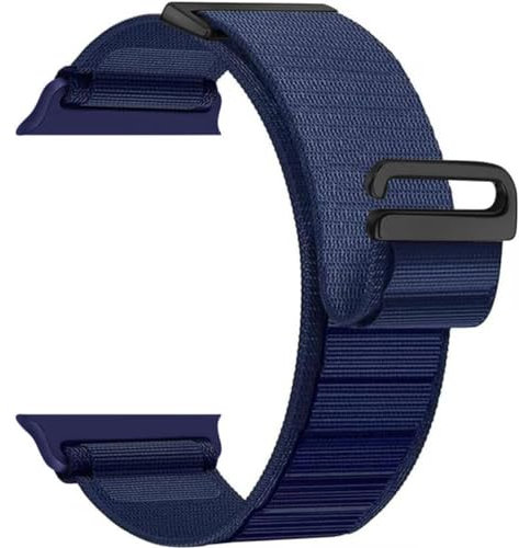 MroTech Ultra Cinturino Alpine Loop Compatibile con Watch Ultra 49 45 44 42 mm, Cinturini per Ultra2/SE2/Series 9/8/7/6/5/4/3/2/1, Blu/Nero