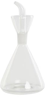 DKD Home Decor Huilier Transparent en Verre Borosilicate 250 ML 9 x 9 x 18 cm