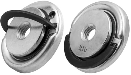 Gasea 2pcs M5/8-11 Thread Quick Release Self Locking Plate Retaining Flange Nut for Angle Grinders Replacement Fixing Parts