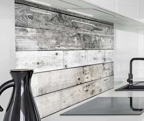 timalo Spritzschutz Wand für Herd, Küche Küchenrückwand Glasoptik | Acryl Glas 2mm | Glasrückwand Acrylglas Wandpaneele Rückwandschutz Platte | 160x50cm Vintage Trockenblumen Gewürze Lavendel