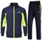 Rdruko Jogginganzug Herren Set Trainingsanzug Sportanzug Langarm Freizeitanzug Männer Tracksuit für Fußball Gym-Dunkelblau Grün XXL