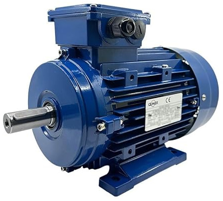 Moteur triphasé CEMER B3, 0.75 KW, 3000 TR/MIN, HA 71, 230/400V, IE1, Alu - Carcasse réduite