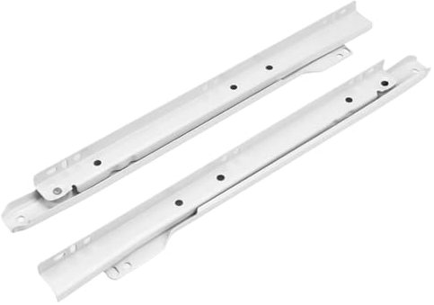 DUANSIYU Schubladenschienen Pulley Möbel Zwei Abschnitt Schublade Track Slides Computer Tisch Rutsche Zwei Schrank Schienen Schubladen Schienensystem(10inch-25cm)