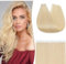 S-noilite Tape Extensions Echthaar 10pcs Extensions Echthaar Bleichblond Tape In Extensions Echthaar Invisible Haarverlängerung Tape 50cm 25g Glatt