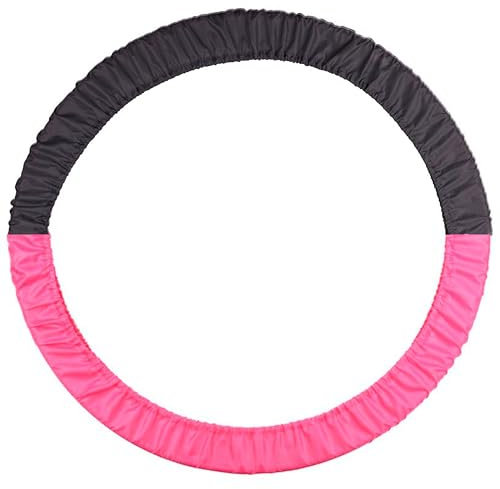 DRUNA Portacerchi Custodia per Cerchio Ginnastica Ritmica Indigo | Taglia Universale 60-90 cm | Ideale per Gare e Allenamenti (Nero-Rosa)